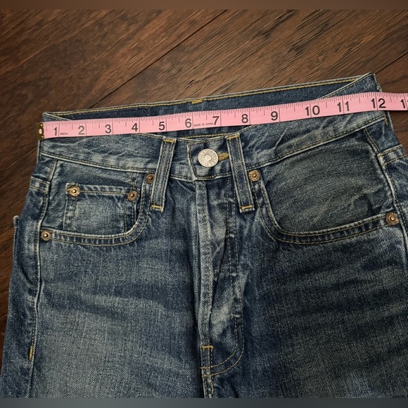 RE/DONe Denim!COMFORT STRETCH HIGH RISE STOVE PIPE ButtonUp Jeans Size 23 - Picture 10 of 14
